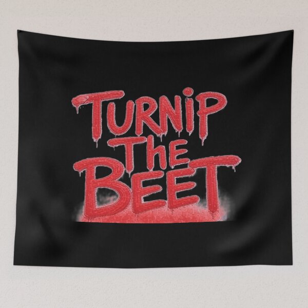 Item preview, "Turnip The Beet" in vibrant red graffiti  designed and sold by DesignsMjB.