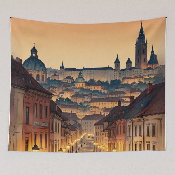 Item preview, Steeples and Screens | Ukiyo-e Urban designed and sold by Vandy Fullam.