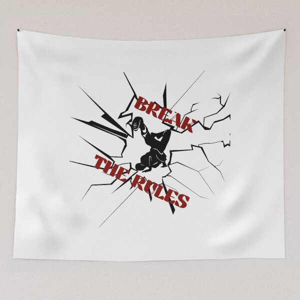 Item preview, Break the Rules – Edgy Typography Art for Rebels & Trendsetters designed and sold by MOTAS FASHION .