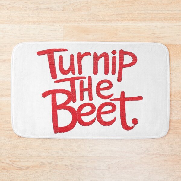 Item preview,  "Turnip The Beet" in vibrant red brick on black designed and sold by DesignsMjB.