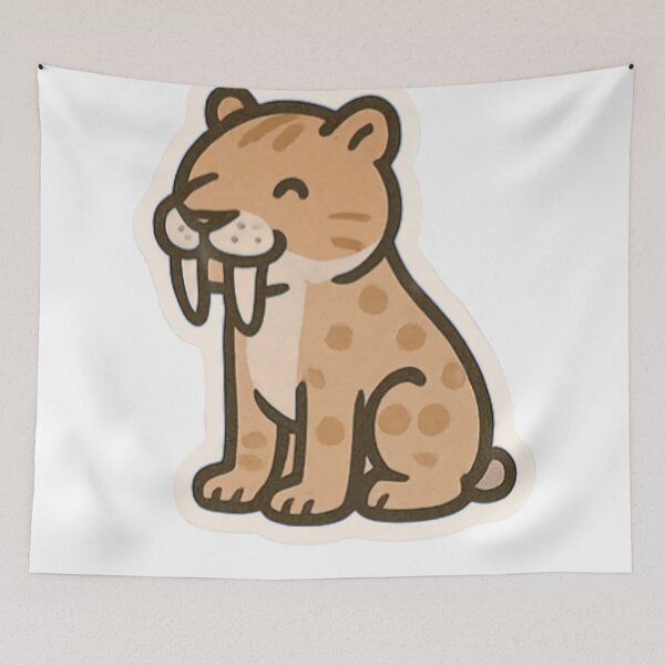 Item preview, Cute saber-toothed Smilodon designed and sold by Orethysa.