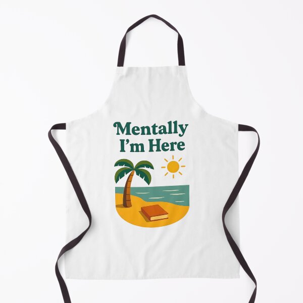 Item preview, "Mentally I'm Here" Tropical Escape Art designed and sold by PrintandJoy.