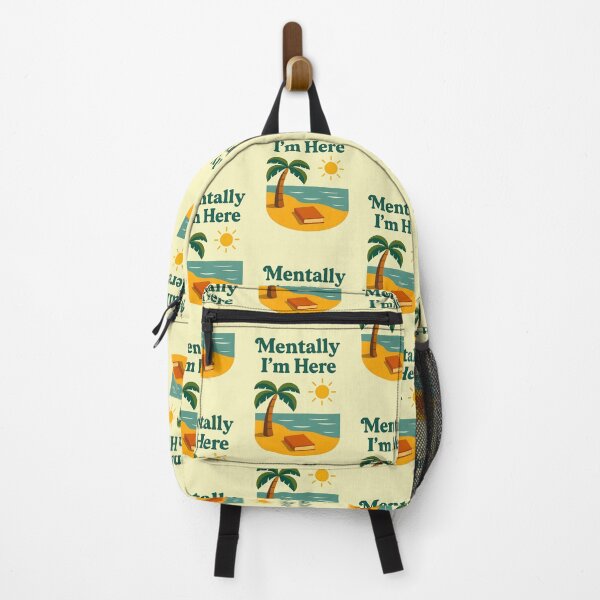 Item preview, "Mentally I'm Here" Tropical Escape Art designed and sold by PrintandJoy.