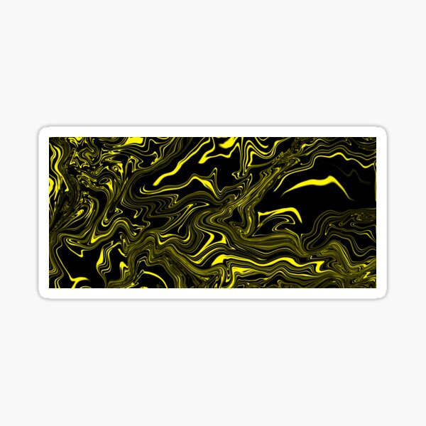 Item preview, Black and yellow abstract spiral art designed and sold by SassyJadePrints.