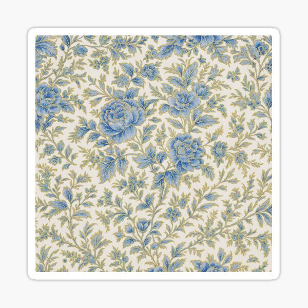 Aperçu de l'œuvre Gustav Klimt Fleurs bleues créée et vendue par maniacfitness.