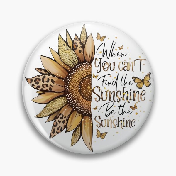Item preview, Sunflower & Leopard Print Quote – "Be the Sunshine" Inspirational Design designed and sold by Snifferius.