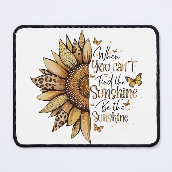 Item preview, Sunflower & Leopard Print Quote – "Be the Sunshine" Inspirational Design designed and sold by Snifferius.