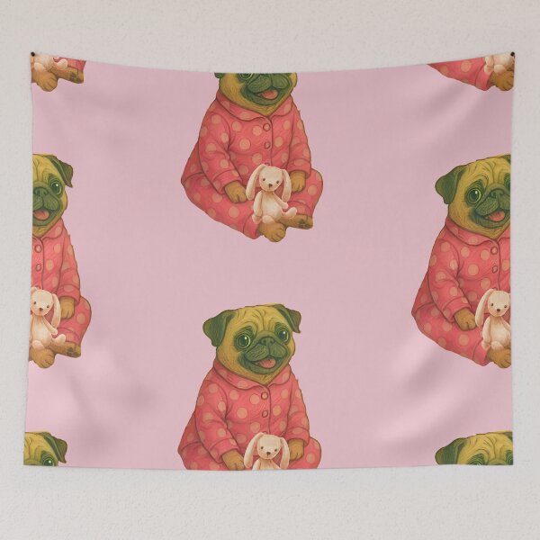 Item preview, “Good night, little pug” designed and sold by MitMopsundHerz Rosinchens_Welt.