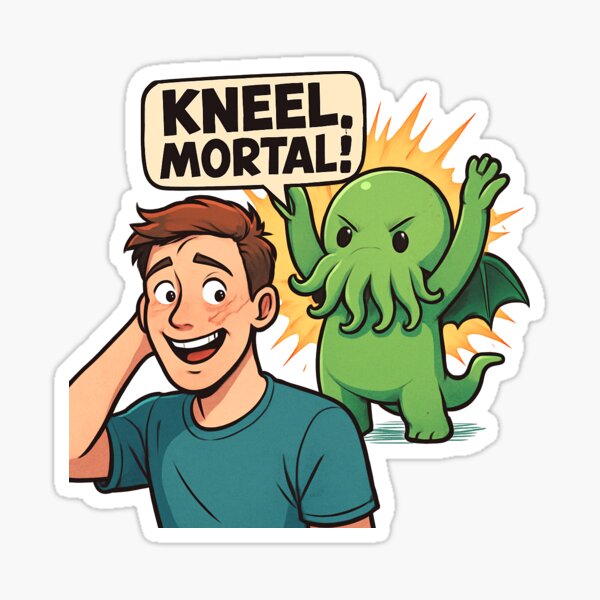 Item preview, Mini Cthulhu - Agenouille-toi, mortel ! designed and sold by HeroicJunk.