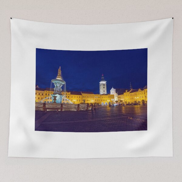 Item preview, Samson Fountain and Black Tower on the Market Square in Budweis designed and sold by Klaus Offermann.