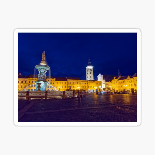 Item preview, Samson Fountain and Black Tower on the Market Square in Budweis designed and sold by Klaus Offermann.