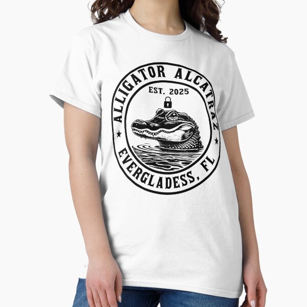 Item preview, Divertido diseño PNG de meme de los Everglades de Florida, gráfico de caimán y Alcatraz para hombres y mujeres. Archivo de sublimación para camisetas, humor de pantano y regalos de broma. designed and sold by Spyshirt.