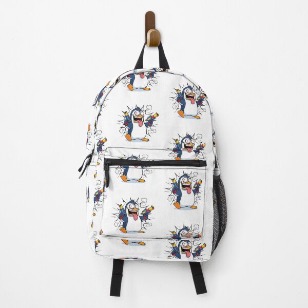 Item preview, Hysterical Penguin with a Toy Gun – Chill, It’s a Joke! designed and sold by ELzor Arts.