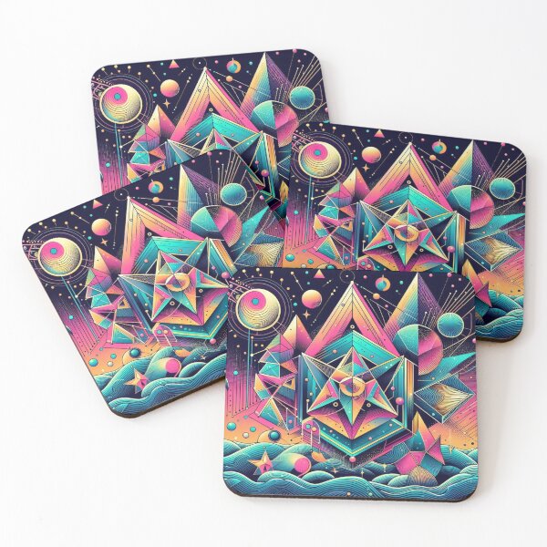 Item preview, Colorful geometric shapes  designed and sold by Dogandesighn.