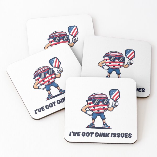 Item preview, Cool Pickleball Mascot - I've got dink issues designed and sold by TheKitchenLine.