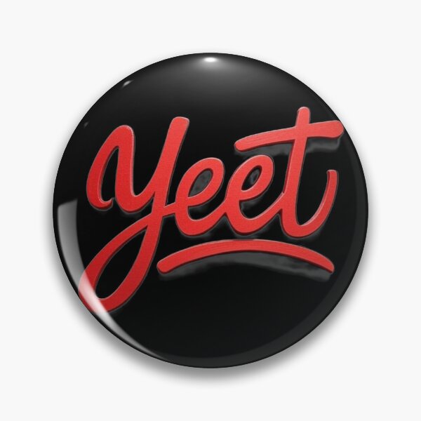 Artikelvorschau, Leuchtend rotes Graffiti „Yeet“ entworfen und verkauft von DesignsMjB.