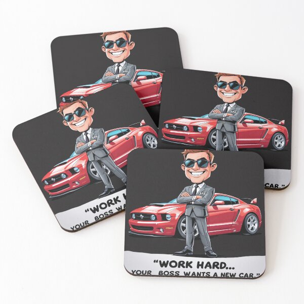 Item preview, Corporate Satire – Work Hard Your Boss Wants a New Car – Funny Anti-Work Cartoon designed and sold by Urban-Pulse-UP.