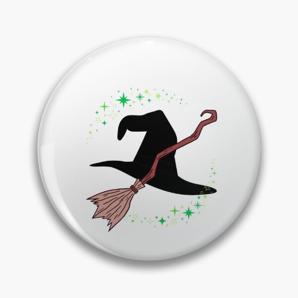 Item preview, Wicked Elphaba Magic Hat and Broom designed and sold by KnitintheTardis.