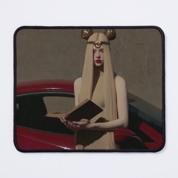 Item preview, Mystical Reader in Gold Beside Red Sports Car designed and sold by pastel.moonwave.