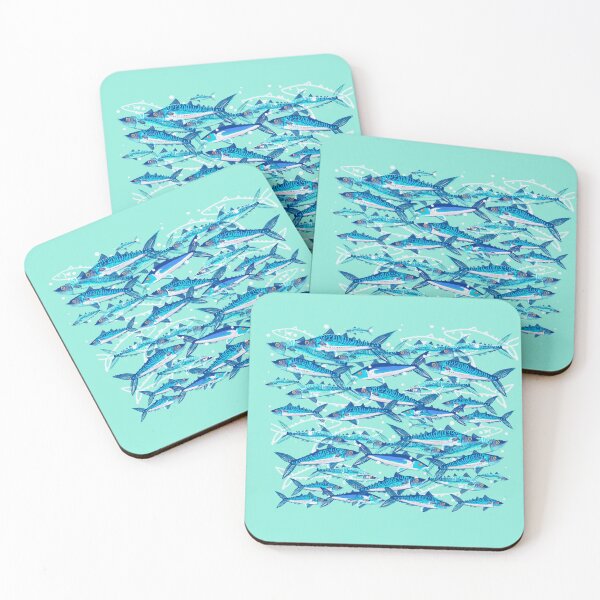 Item preview, A shoal of Mackerel  designed and sold by MollyMacLiving.