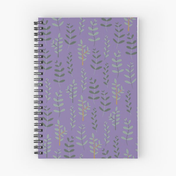 Item preview, Leafy Branches in Purple - Hand-Drawn Minimal Botanical Pattern designed and sold by MaxFy0517.
