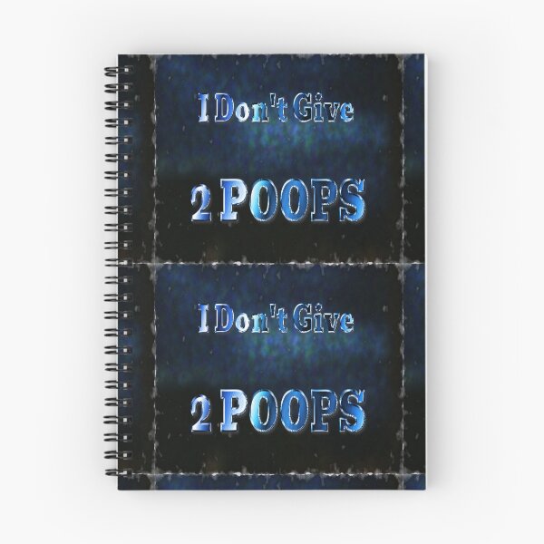 Item preview, I Don't Give 2 Poops Blue Background designed and sold by SmashingDeals.