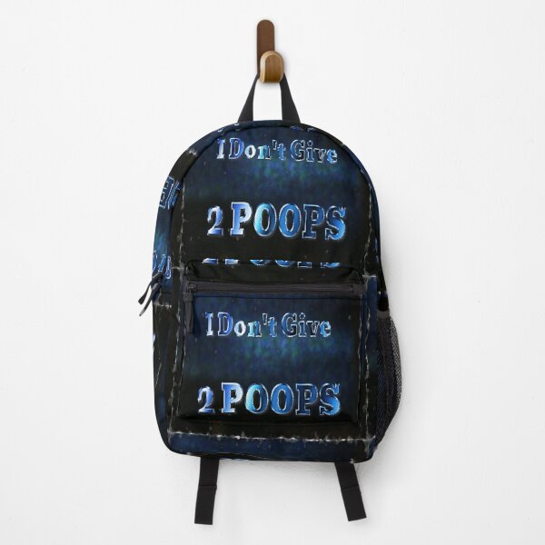 Item preview, I Don't Give 2 Poops Blue Background designed and sold by SmashingDeals.