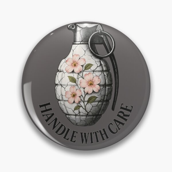 Item preview, Handle With Care Grenade Art designed and sold by Shoot-The-Moon.