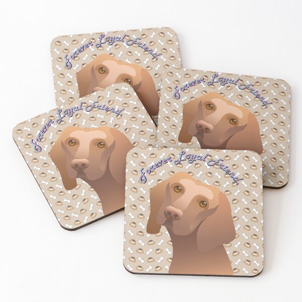Item preview, Forever Loyal Dog Vizsla Art designed and sold by  StickAndStyle .