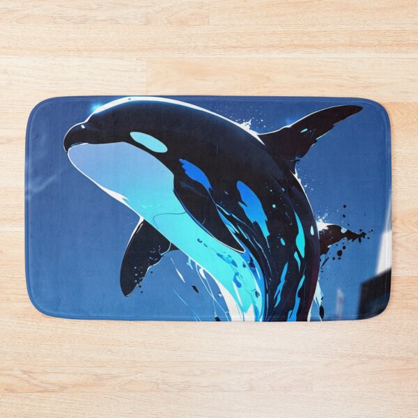 Item preview, Majestic Blue Whale in the Deep Sea designed and sold by Graphiqe.