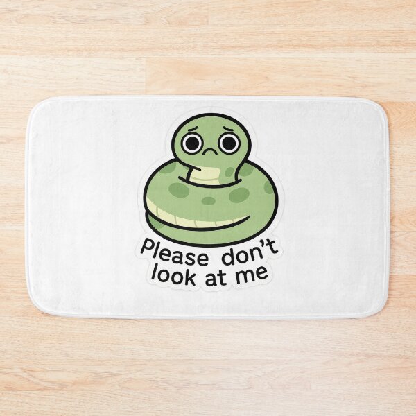 Item preview, Shy Snake – Please Don’t Look at Me Funny Sticker designed and sold by champkppwc.