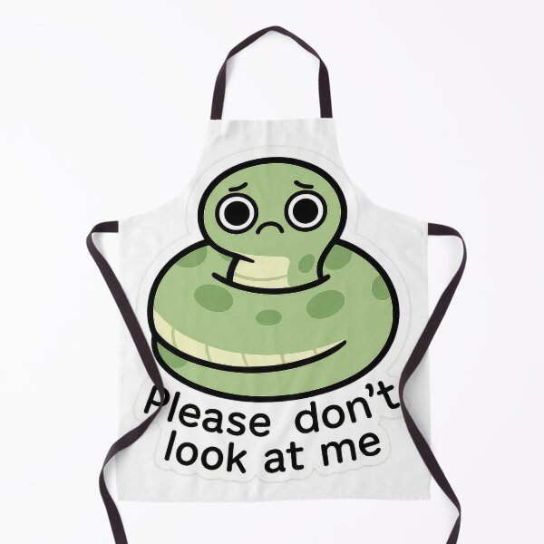 Item preview, Shy Snake – Please Don’t Look at Me Funny Sticker designed and sold by champkppwc.