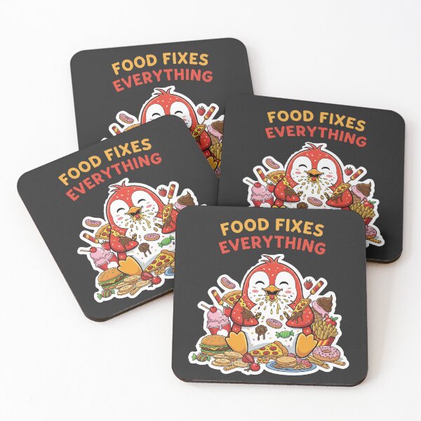 Item preview, Penguin Eats Away Sadness – Food Fixes Everything designed and sold by ELzor Arts.