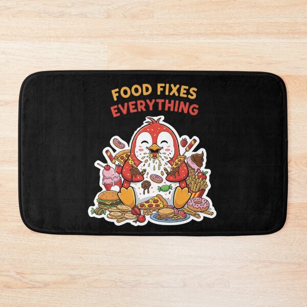 Item preview, Penguin Eats Away Sadness – Food Fixes Everything designed and sold by ELzor Arts.