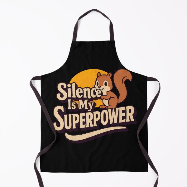 Item preview, Silence Is My Superpower – Retro Squirrel Introvert Design designed and sold by TestudoDesign.
