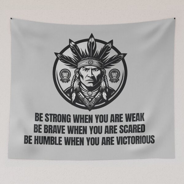 Item preview, be strong when you are weak, be brave when you are scared, be humble when you are victorious designed and sold by La Loca.