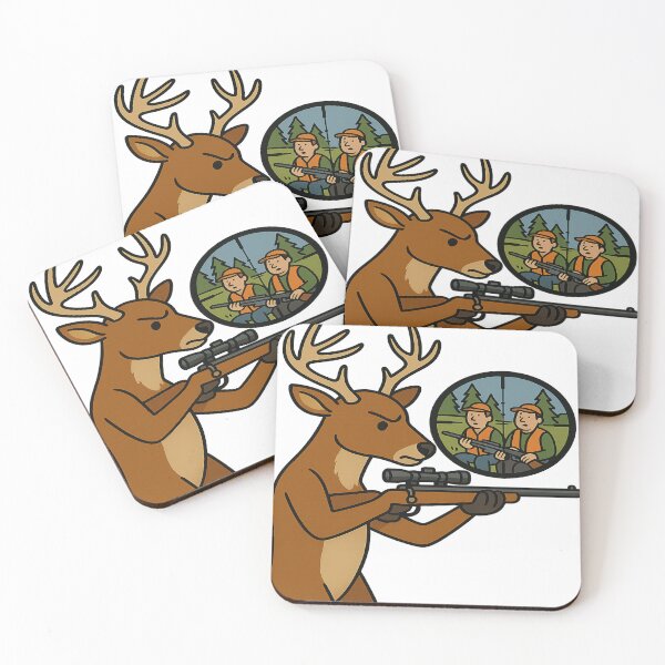 Item preview, Role Reversal: Deer Hunter Spots Humans designed and sold by Flipped World Society.
