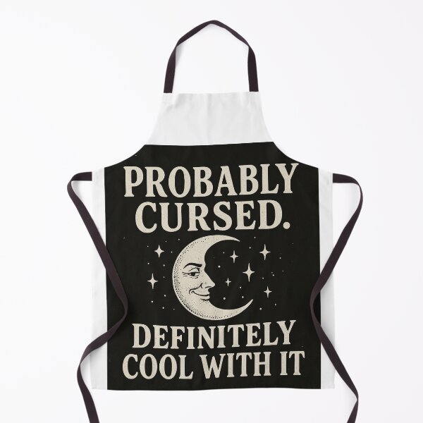 Item preview, Probably Cursed. Definitely cool with it. designed and sold by MidnightMoodCo.