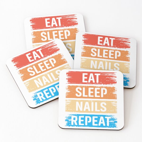 Item preview, Eat Sleep Nails Repeat – Fun Nail Tech Gift Desig designed and sold by EmeraldeaArt.