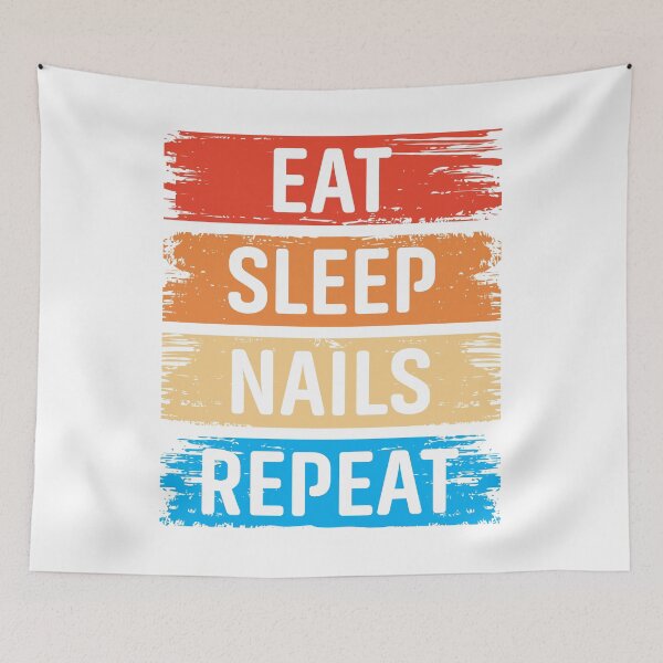 Item preview, Eat Sleep Nails Repeat – Fun Nail Tech Gift Desig designed and sold by EmeraldeaArt.