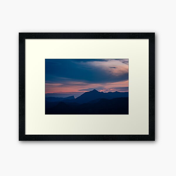 Item preview, Distant peaks, pink sky designed and sold by Ralph Goldsmith.