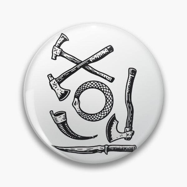 Item preview, Viking Axe and Weapons Collection – Norse Mythology Illustration designed and sold by ArtfulWeave.