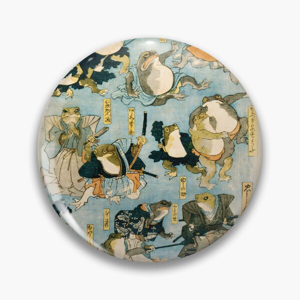 Artikelvorschau, Samurai-Frösche von Utagawa Kuniyoshi entworfen und verkauft von Adsy Art.