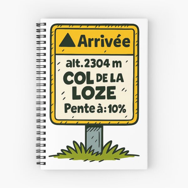 Item preview, Col de la Loze – goal of the challenge designed and sold by malero-design.