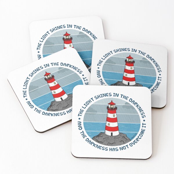 Item preview, Lighthouse, The Light Shines In The Darkness, Christian Church  designed and sold by doodlerob.