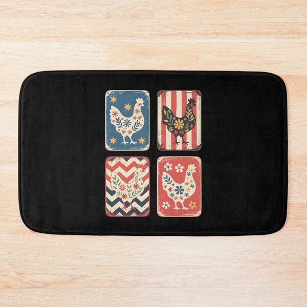 Item preview, Patriotic Floral Chicken USA Flag 4th of July Chicken Lover designed and sold by BakeryDozen.