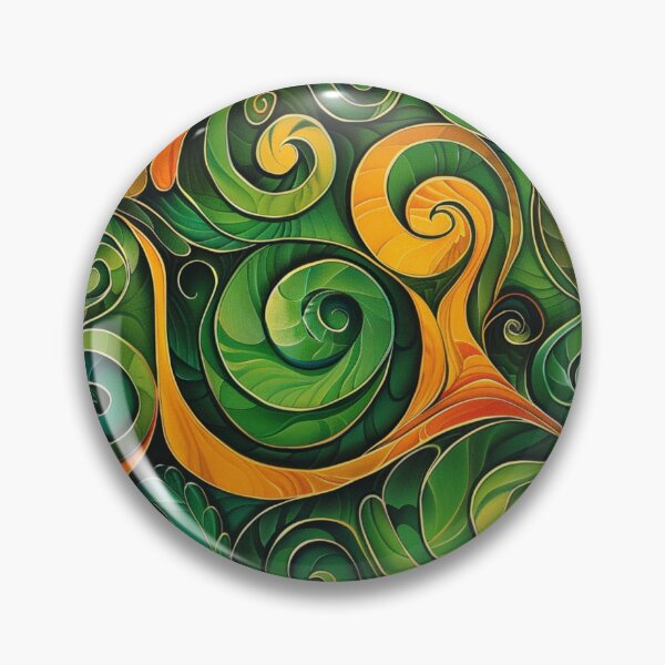 Item preview, New Zealand Māori Paua Pattern Koru Design 438 designed and sold by GrinGalore.