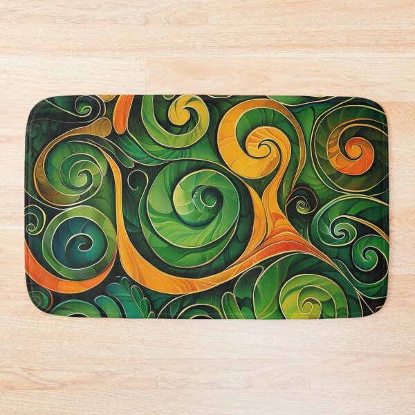 Item preview, New Zealand Māori Paua Pattern Koru Design 438 designed and sold by GrinGalore.