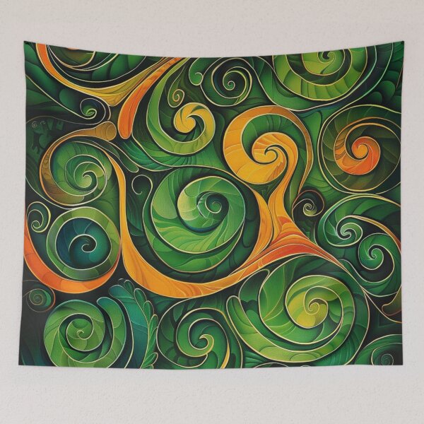 Item preview, New Zealand Māori Paua Pattern Koru Design 438 designed and sold by GrinGalore.