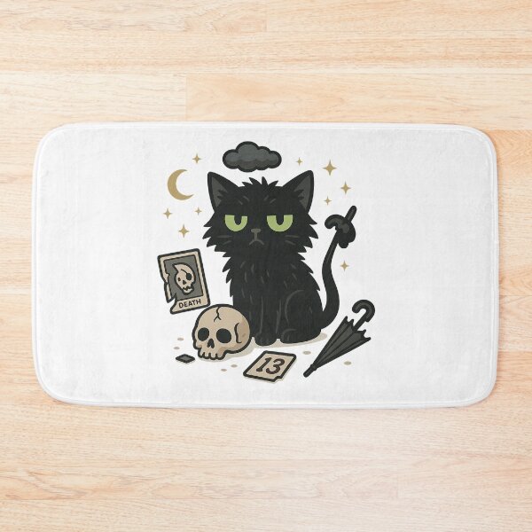 Item preview, Cursed Cat + Skull designed and sold by OtakuQuotes.